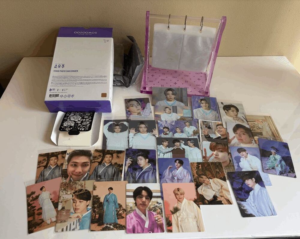 BTS 2021 Muster Stand Photo Card Binder with a TON of Photo Cards